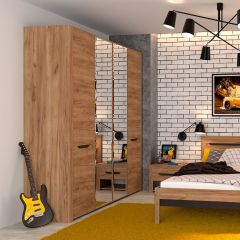 АФИНА А11а Шкаф для одежды (крафт) в Кургане - kurgan.mebel24.online | фото 2