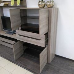 АФИНА А16а Шкаф МЦН Ясень Таормина в Кургане - kurgan.mebel24.online | фото 2