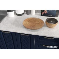 АГАВА Кухонный гарнитур (модульный) акация белая/сапфир в Кургане - kurgan.mebel24.online | фото 3
