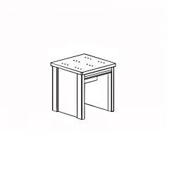 Банкетка №807 Парма кремовый белый в Кургане - kurgan.mebel24.online | фото 2