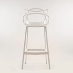 Барный стул Barneo N-235 Masters, белый, design Phillip Stark в Кургане - kurgan.mebel24.online | фото 3