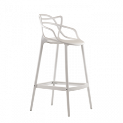 Барный стул Barneo N-235 Masters, белый, design Phillip Stark в Кургане - kurgan.mebel24.online | фото