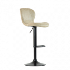 Барный стул Barneo N-86 Time / Black / VPU Beige Vintage PK970-1 в Кургане - kurgan.mebel24.online | фото