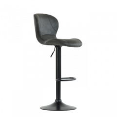 Барный стул Barneo N-86 Time / Black / VPU Dark Gray Vintage серый винтаж 970-11 в Кургане - kurgan.mebel24.online | фото
