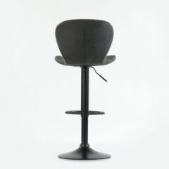 Барный стул Barneo N-86 Time / Black / VPU Dark Gray Vintage серый винтаж 970-11 в Кургане - kurgan.mebel24.online | фото 2