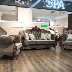 Диван Афина с раскладным механизмом (караваджо глянец) в Кургане - kurgan.mebel24.online | фото 4