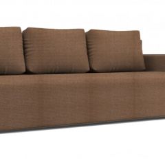 Диван Алиса 4 Shaggy SAND - Teos Dark Brown в Кургане - kurgan.mebel24.online | фото