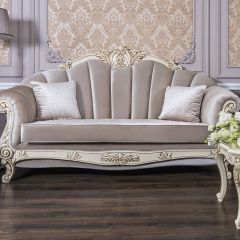 Диван Марселла с раскладным механизмом (крем глянец) в Кургане - kurgan.mebel24.online | фото 5