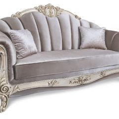 Диван Марселла с раскладным механизмом (крем глянец) в Кургане - kurgan.mebel24.online | фото