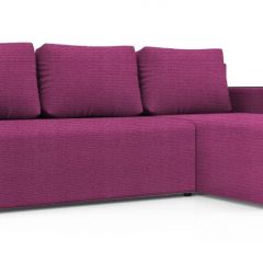 Диван угловой Алиса 3 Shaggy FUCHSIA - TEOS BLACK в Кургане - kurgan.mebel24.online | фото