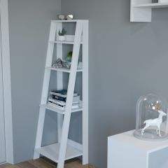 Этажерка лофт (белый) в Кургане - kurgan.mebel24.online | фото 2