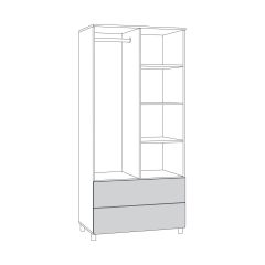 Эйп Шкаф для одежды 13.334 в Кургане - kurgan.mebel24.online | фото 2