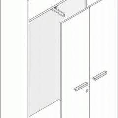 Гардероб с замком "Лауреат" Л.Ш-7 в Кургане - kurgan.mebel24.online | фото 2