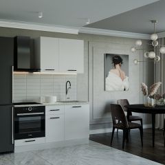 Кухонный гарнитур Жемчуг 1600 (Стол. 26мм) в Кургане - kurgan.mebel24.online | фото