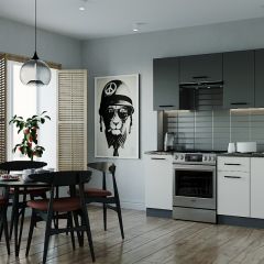 Кухонный гарнитур Лофт 2000 (Стол. 26мм) в Кургане - kurgan.mebel24.online | фото