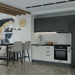 Кухонный гарнитур Лофт 2550 (Стол. 26мм) в Кургане - kurgan.mebel24.online | фото