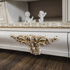 Гостиная Алсу 1+ТВ+1 (белый глянец) в Кургане - kurgan.mebel24.online | фото 3