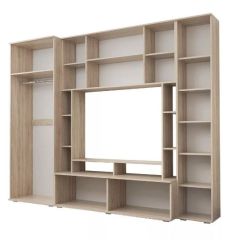Гостиная Белла (Дуб Сонома/Белый глянец) в Кургане - kurgan.mebel24.online | фото 2