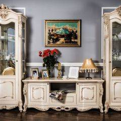 Гостиная Джоконда (крем глянец) 1+ТВ+1 в Кургане - kurgan.mebel24.online | фото