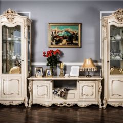 Гостиная Джоконда 1+ТВ+1 (крем глянец) в Кургане - kurgan.mebel24.online | фото 4