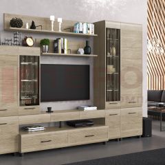 Гостиная Камелия Композиция 2 (Гикори Джексон светлый) в Кургане - kurgan.mebel24.online | фото
