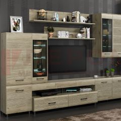 Гостиная Камелия Композиция 4 (Гикори Джексон светлый) в Кургане - kurgan.mebel24.online | фото