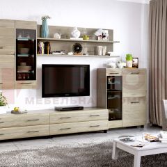 Гостиная Камелия Композиция 6 (Гикори Джексон светлый) в Кургане - kurgan.mebel24.online | фото
