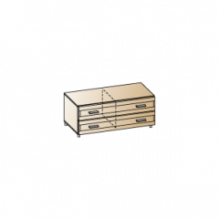 Гостиная Камелия Композиция 6 (Гикори Джексон темный) в Кургане - kurgan.mebel24.online | фото 5