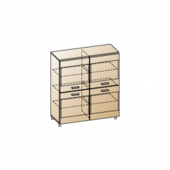 Гостиная Камелия Композиция 8 (Гикори Джексон темный) в Кургане - kurgan.mebel24.online | фото 10