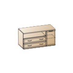Гостиная Карина Композиция 22 (Гикори Джексон светлый) в Кургане - kurgan.mebel24.online | фото 8