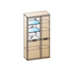 Гостиная Карина Композиция 24 (Гикори Джексон светлый) в Кургане - kurgan.mebel24.online | фото 2