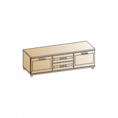 Гостиная Мелисса Композиция 10 (Гикори Джексон светлый) в Кургане - kurgan.mebel24.online | фото 5