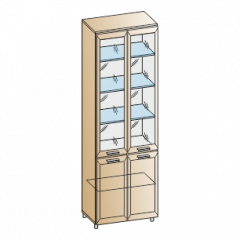 Гостиная Мелисса Композиция 3 (Гикори Джексон светлый) в Кургане - kurgan.mebel24.online | фото 7