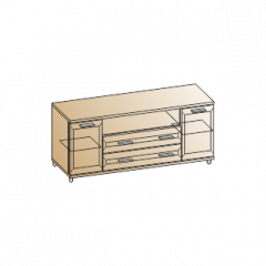 Гостиная Мелисса Композиция 4 (Гикори Джексон светлый) в Кургане - kurgan.mebel24.online | фото 4