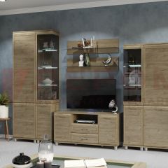 Гостиная Мелисса Композиция 5 (Гикори Джексон светлый) в Кургане - kurgan.mebel24.online | фото