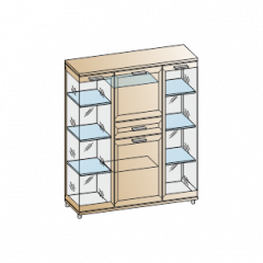 Гостиная Мелисса Композиция 6 (Гикори Джексон светлый) в Кургане - kurgan.mebel24.online | фото 2