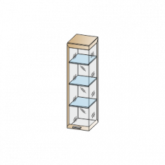 Гостиная Мелисса Композиция 8 (Гикори Джексон светлый) в Кургане - kurgan.mebel24.online | фото 3