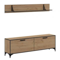 Гостиная Оскар Лофт (Дуб Золотой) в Кургане - kurgan.mebel24.online | фото 2