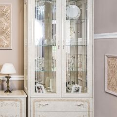 Гостиная Патрисия 2+тв+2 (крем корень глянец) в Кургане - kurgan.mebel24.online | фото 3