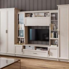 Гостиная ПРАГА-1 Анкор белый в Кургане - kurgan.mebel24.online | фото