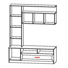 ПРАГА Гостиная (модульная) в Кургане - kurgan.mebel24.online | фото 7