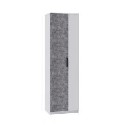 СИДНЕЙ-1 Шкаф платяной ЛДСП Белый /Ателье светлое в Кургане - kurgan.mebel24.online | фото