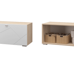 Гостиная Скайлайн (модульная) Дуб сонома/белый в Кургане - kurgan.mebel24.online | фото 9