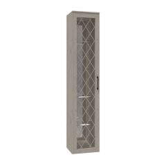 Гостиная София СП-5 Пенал-витрина МДФ Дуб крафт белый в Кургане - kurgan.mebel24.online | фото