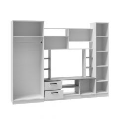 Гостиная СОЛО ЛДСП Белый /ЛДСП Ателье светлое в Кургане - kurgan.mebel24.online | фото 2