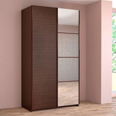 ИННЭС-5 Шкаф-купе 2-х дв. 1400 (1дв. Ф1 - венге, 1дв. Ф2 - зеркало) в Кургане - kurgan.mebel24.online | фото