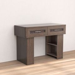 Кэт-4 Стол туалетный (МДФВенге/Экокожа Caiman коричневый) в Кургане - kurgan.mebel24.online | фото