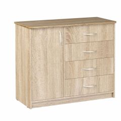 Комод Фиеста (Дуб сонома светлый) Эко в Кургане - kurgan.mebel24.online | фото