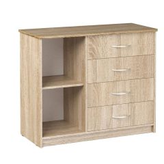 Комод Фиеста (Дуб сонома светлый) Эко в Кургане - kurgan.mebel24.online | фото 2