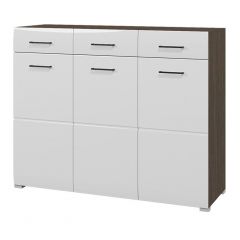 Комод Ненси (Венге/Белый глянец) в Кургане - kurgan.mebel24.online | фото